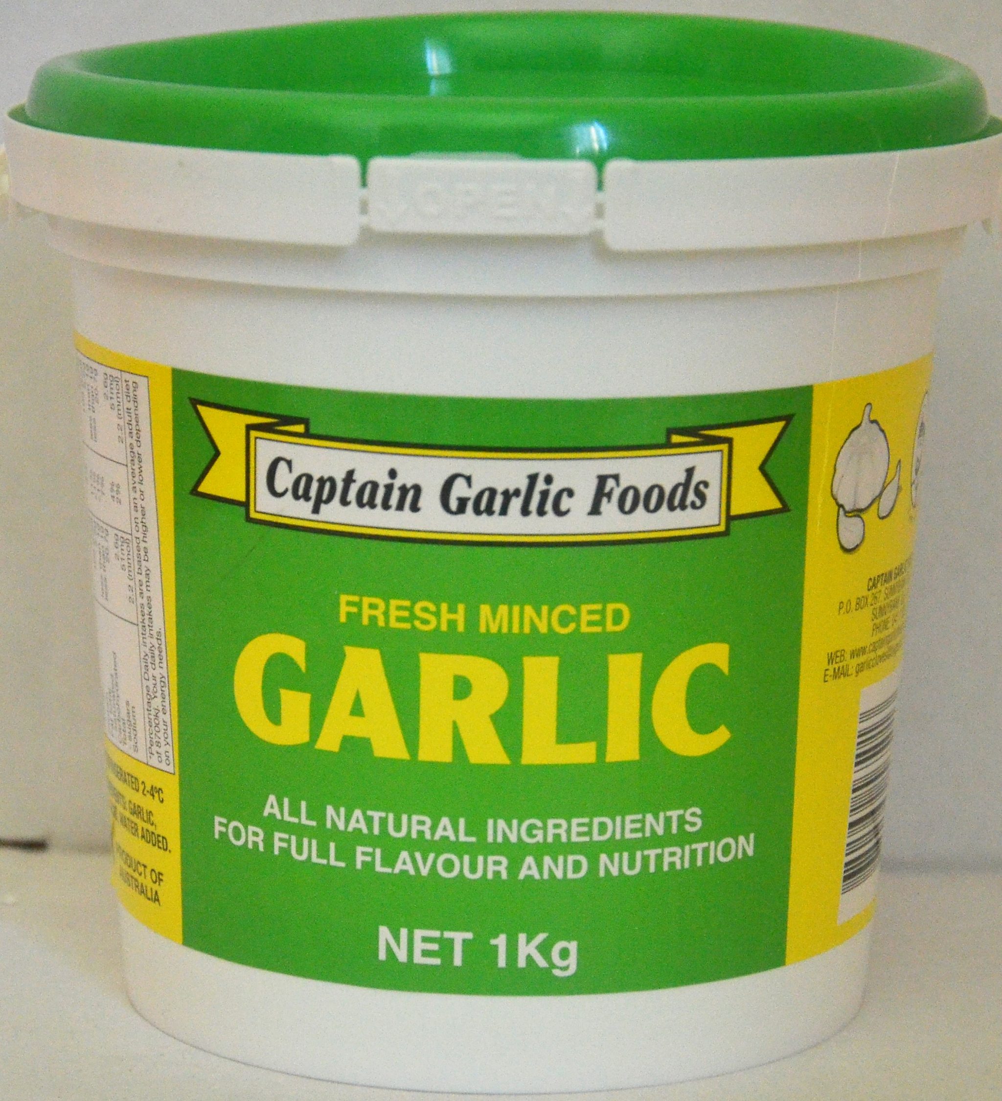 1 kg fresh minced garlic